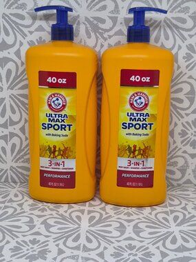2 Arm & Hammer Ultra Max Sport 3-in-1 Performance Wash+ Shampoo+ Conditioner